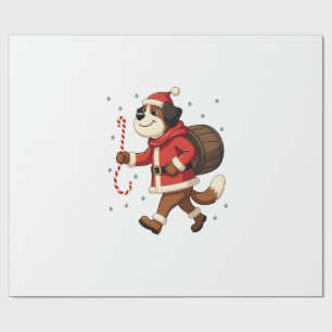 Saint Bernard Rescue Christmas Wrapping Paper