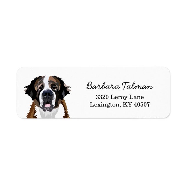 Saint Bernard Return Address Label (Front)