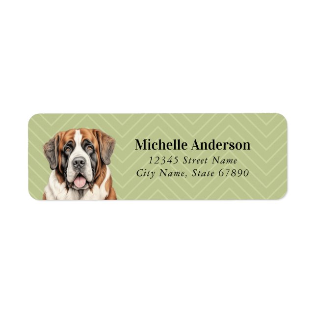 Saint Bernard Return Address Labels (Front)