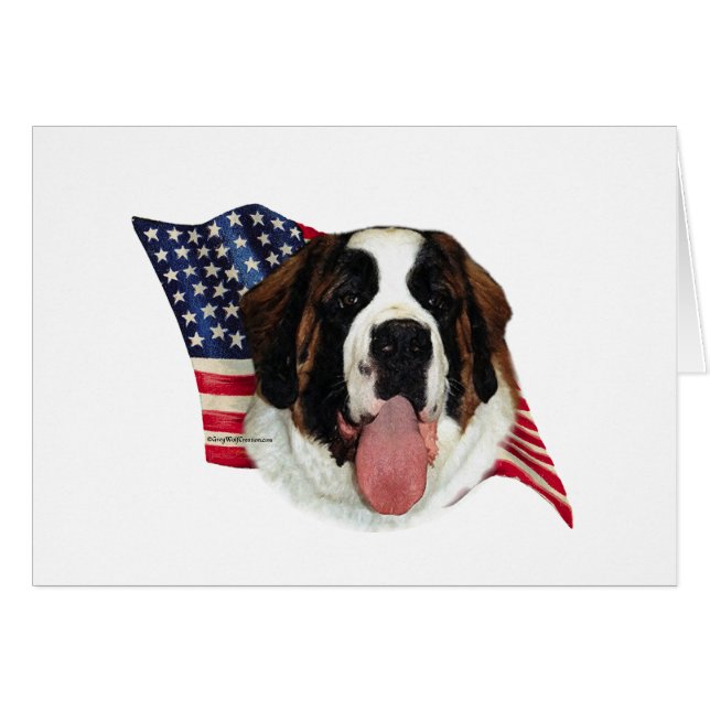 Saint Bernard (rough) Flag (Front Horizontal)