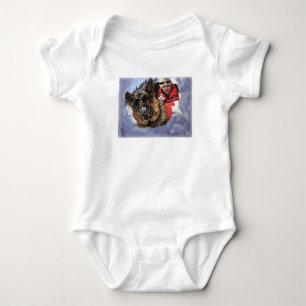 Saint Bernard Search and Rescue Art Baby Bodysuit