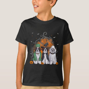 Saint Bernard St. Bernard Dog Halloween Ghost Cost T-Shirt