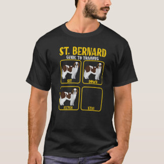 Saint Bernard St Bernard Dog Training Guide Mom Da T-Shirt