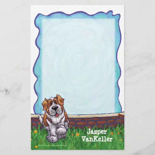 Saint Bernard Stationery (Front)