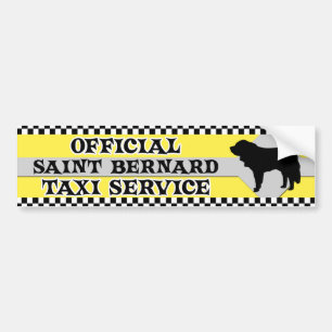 Saint Bernard Taxi Service Bumper Sticker
