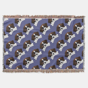 Saint Bernard Throw Blanket