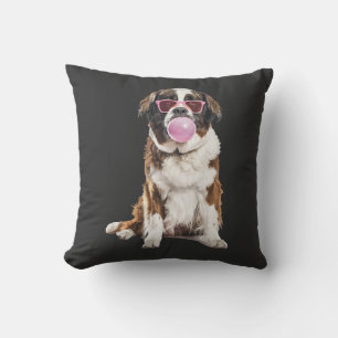 Saint Bernard Throw Pillow
