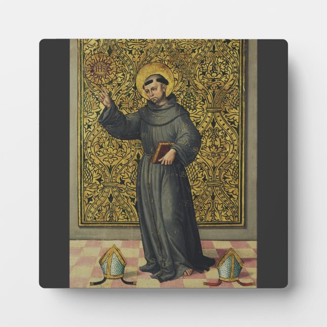 Saint Bernardino of Siena Plaque (Front)