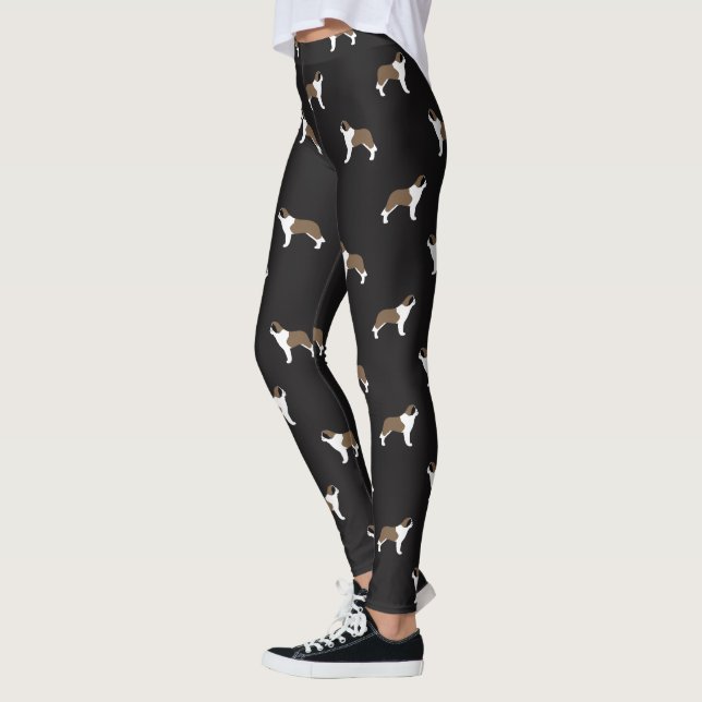 Saint Bernards Pattern | Dog Breed Patterned Leggings (Left)