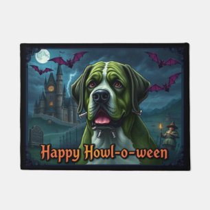 Saint Bernardstein Happy Howl-o-ween Doormat