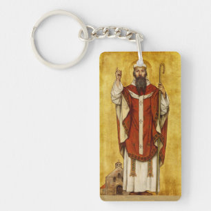 Saint Boniface by Albrecht de Vriendt Keychain