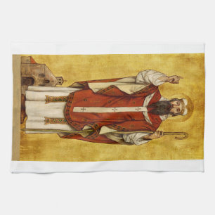Saint Boniface by Albrecht de Vriendt Kitchen Towel