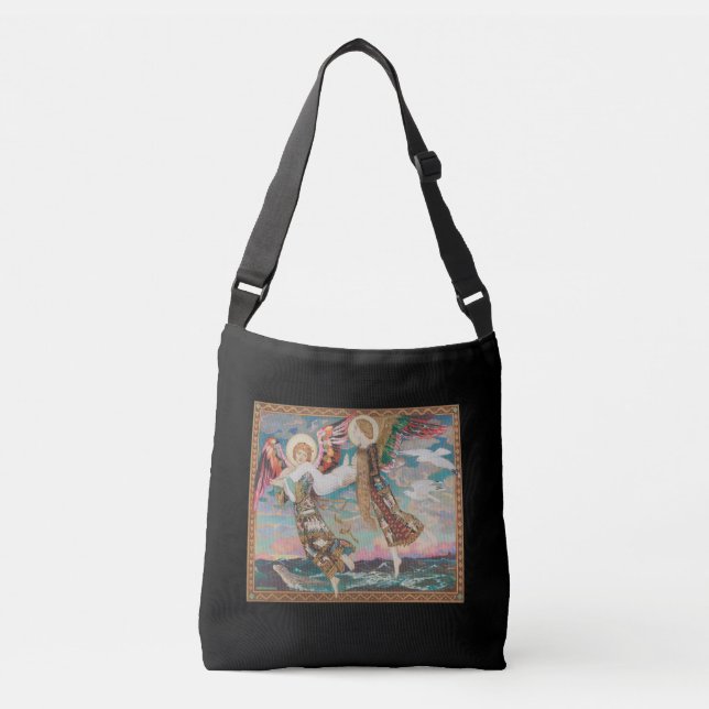 Saint Bride, c. 1913 by John Duncan Crossbody Bag (Front)