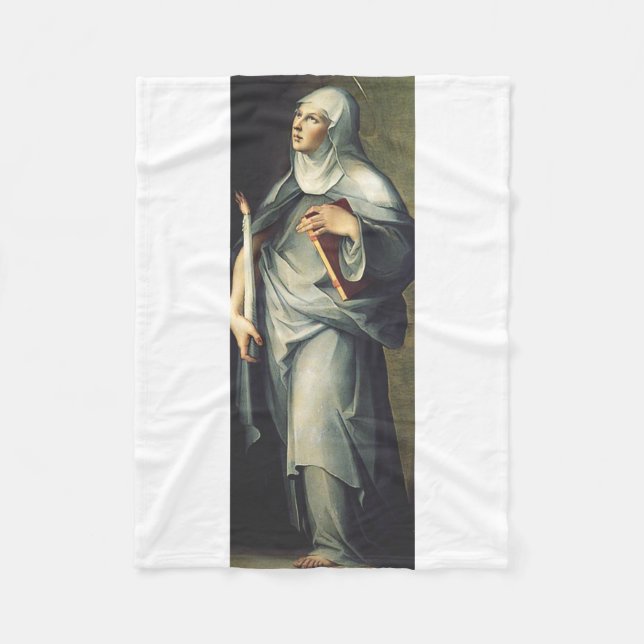 Saint Bridget of Sweden Fleece Blanket (Front)