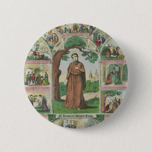 Saint Brigid of Ireland 2 Inch Round Button
