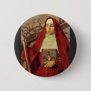 Saint Brigid of Ireland 2 Inch Round Button