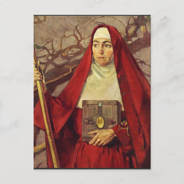 Saint Brigid of Ireland Postcard (Front)