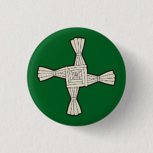 Saint Brigid's cross 1 Inch Round Button
