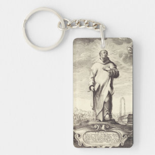 Saint Bruno of Cologne Keychain