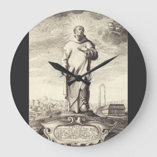 Saint Bruno of Cologne Large Clock