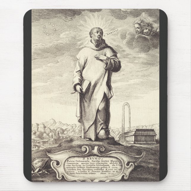 Saint Bruno of Cologne Mouse Pad (Front)
