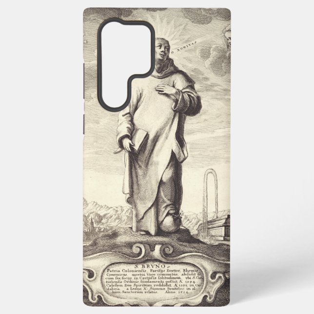 Saint Bruno of Cologne Samsung Galaxy S22 Ultra Case (Back)