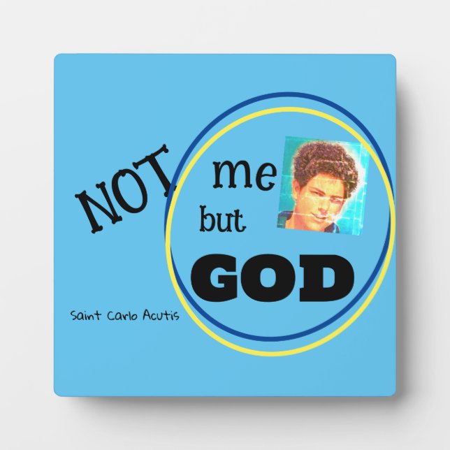 Saint Carlo Acutis Card Plaque (Front)