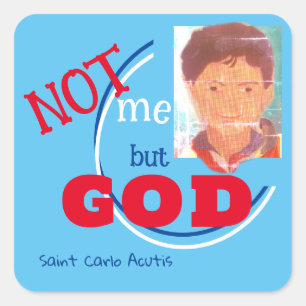 Saint Carlo Acutis Square Sticker