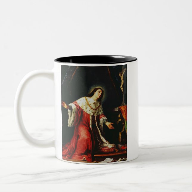 Saint Casimir Jagiellon  Two-Tone Coffee Mug (Left)