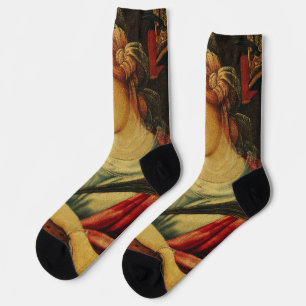 Saint Catherine by Giovanni Battista Bertucci Socks