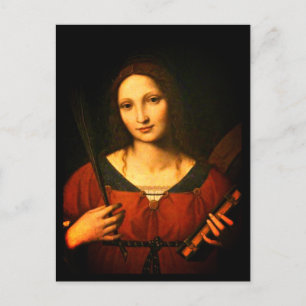 Saint Catherine of Alexandria (Bernardino Luini) Postcard