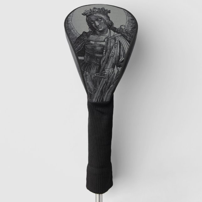 Saint Catherine of Alexandria by Lucas van Leyden Golf Head Cover (Front)