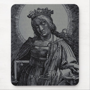 Saint Catherine of Alexandria by Lucas van Leyden Mouse Pad