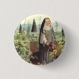 Saint Catherine of Siena 1 Inch Round Button