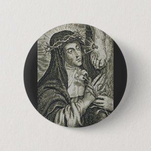 Saint Catherine of Siena 2 Inch Round Button