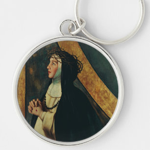 Saint Catherine of Siena by Juan Bautista Maino Keychain