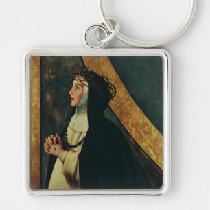Saint Catherine of Siena by Juan Bautista Maino Keychain