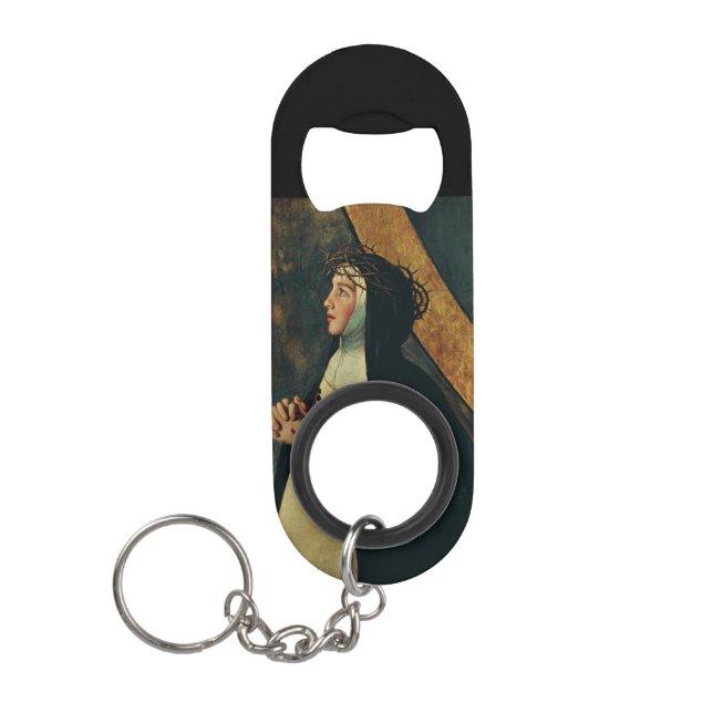 Saint Catherine of Siena by Juan Bautista Maino Keychain Bottle Opener (Front)