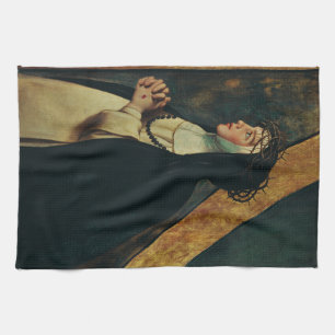 Saint Catherine of Siena by Juan Bautista Maino  Kitchen Towel