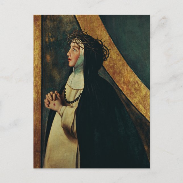 Saint Catherine of Siena by Juan Bautista Maino Postcard (Front)
