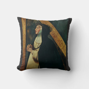 Saint Catherine of Siena by Juan Bautista Maino Throw Pillow