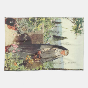 Saint Catherine of Siena Kitchen Towel