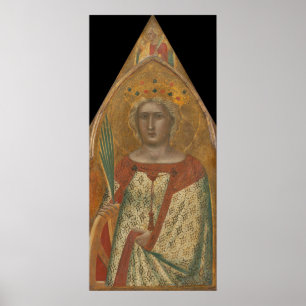 Saint Catherine, Pietro Lorenzetti Poster des Beau
