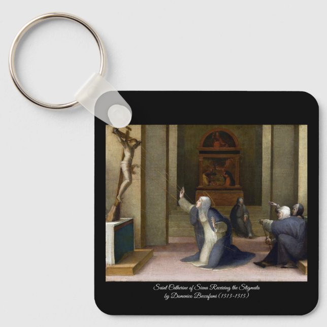 Saint Catherine Receiving the Stigmata  Keychain (Front)