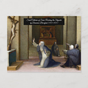 Saint Catherine Receiving the Stigmata Postcard