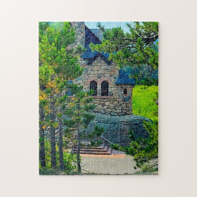 Saint Catherine's Chapel on the Rock Allenspark CO Jigsaw Puzzle (Vertical)