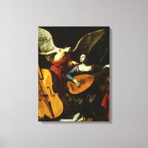 Saint Cecilia and the Angel by Carlo Saraceni Canvas Print