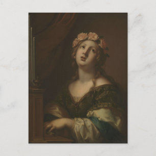 Saint Cecilia by Anonymous Postcard