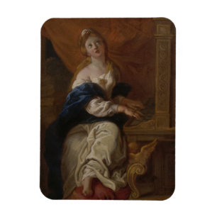 Saint Cecilia   c.1700 (Oil on Paper) Magnet