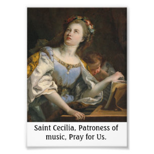 Saint Cecilia Customizable Poster